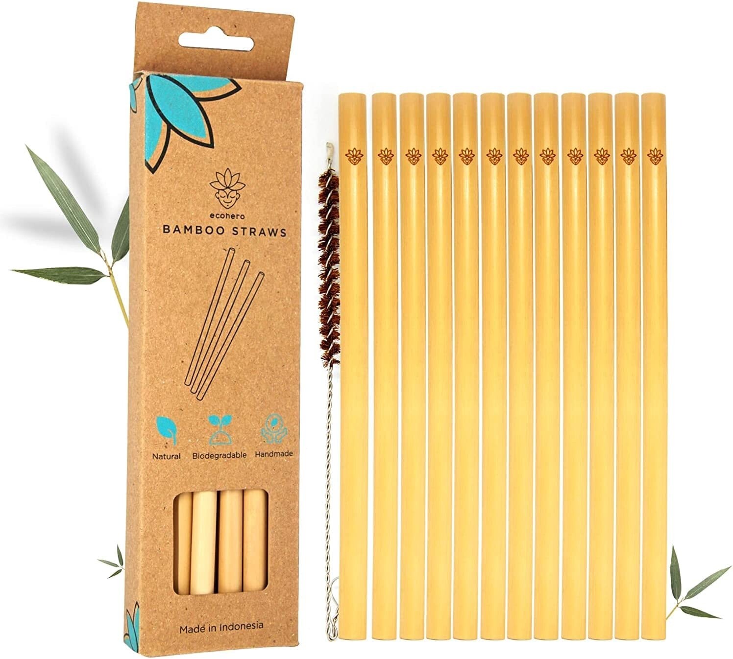 Bamboo Straws - package of 12