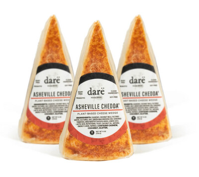Asheville Chedda' - Plant Based Cheese Wedge - 6 oz - dare