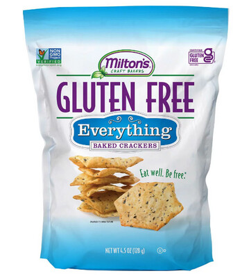Gluten-Free Everything Baked Crackers - Milton's - 4.5 oz