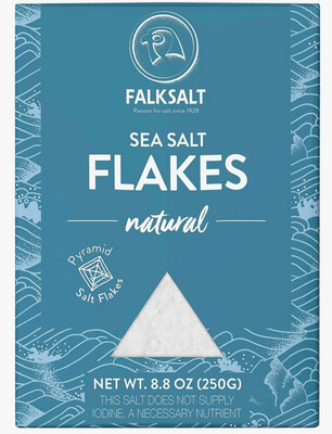 Sea Salt Flakes Natural 8.8 oz - Falksalt