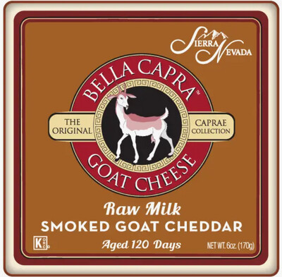 Smoked Goat Cheddar - Sierra Nevada - Raw Milk -  6 oz