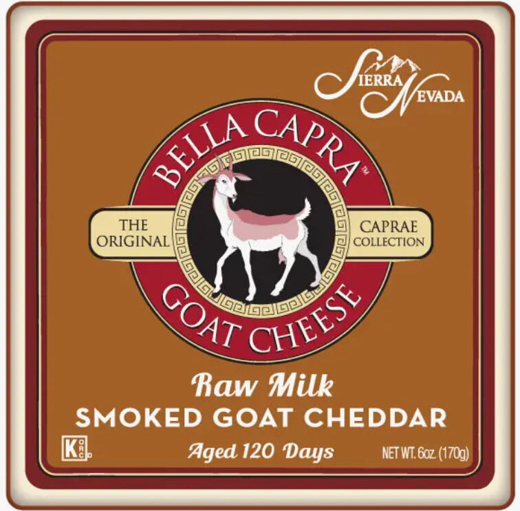 Smoked Goat Cheddar - Sierra Nevada - Raw Milk -  6 oz