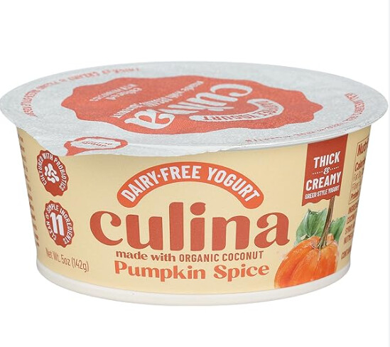 Culina Yogurt Dairy Free - Organic Coconut - Pumpkin Spice 5 oz