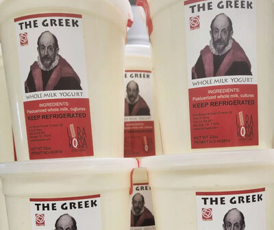 The Greek Whole Milk Yogurt - 32 oz - Lira Rossa (Moulton, TX)