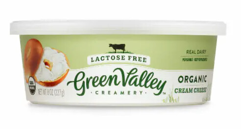Lactose Free Cream Cheese Green Valley Creamery 8 oz