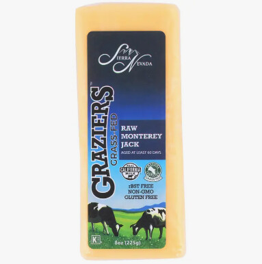 Monterey Jack - Sierra Nevada -  Graziers Raw Grass-Fed - 8 oz