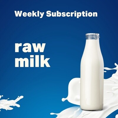 Raw Milk (Cow) - Weekly Subscription - 4 E Dairy