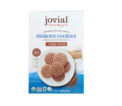 Crispy Cocoa Einkorn Cookies -  8.8 oz - Jovial