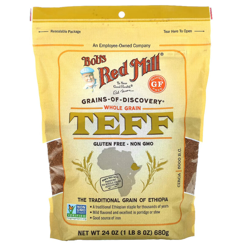 Whole Grain Teff - 1 lb - Bob&#39;s Red Mill