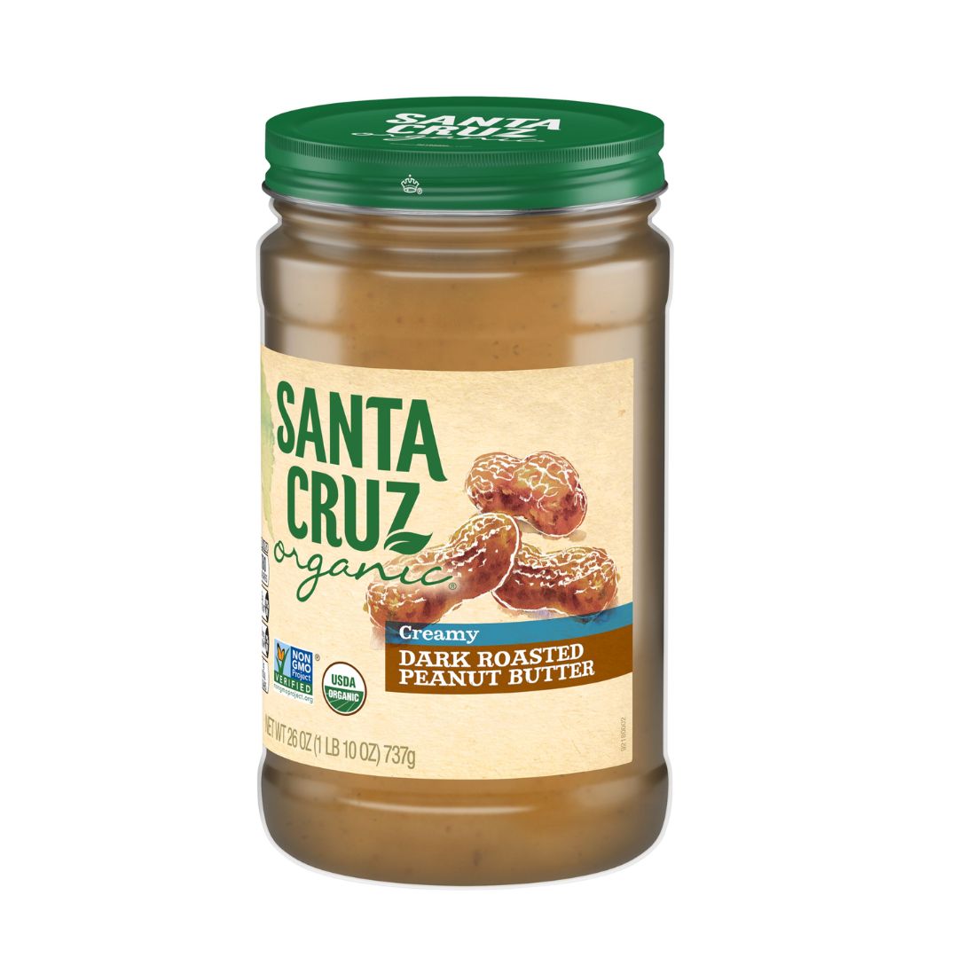 Creamy Dark Roasted Peanut Butter - Santa Cruz - 26 oz