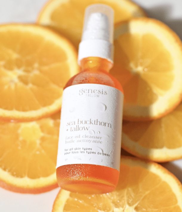 Genesis Sea Buckthorn &amp; Tallow Face Oil Cleanser - 3 Wishes Apothecary