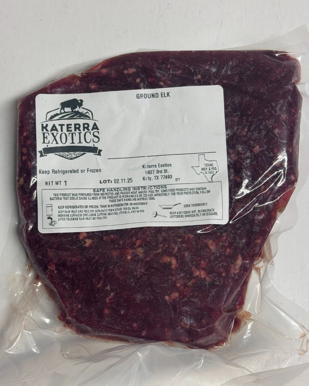Ground Elk - PER POUND - Katerra Exotics