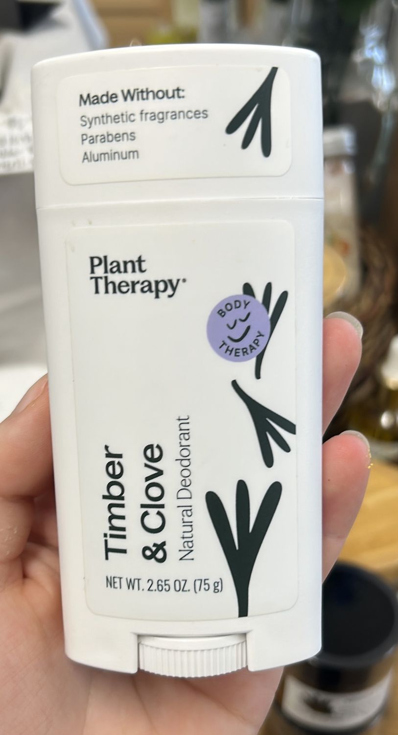 Timber &amp; Clove Natural Deodorant - Plant Therapy