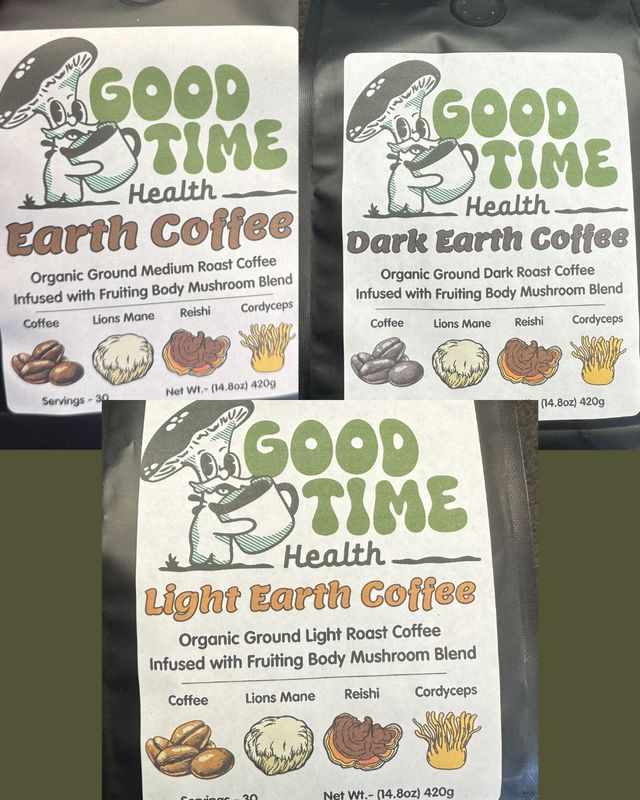 Mushroom Earth Coffee - 14.8 oz - Good Time Health