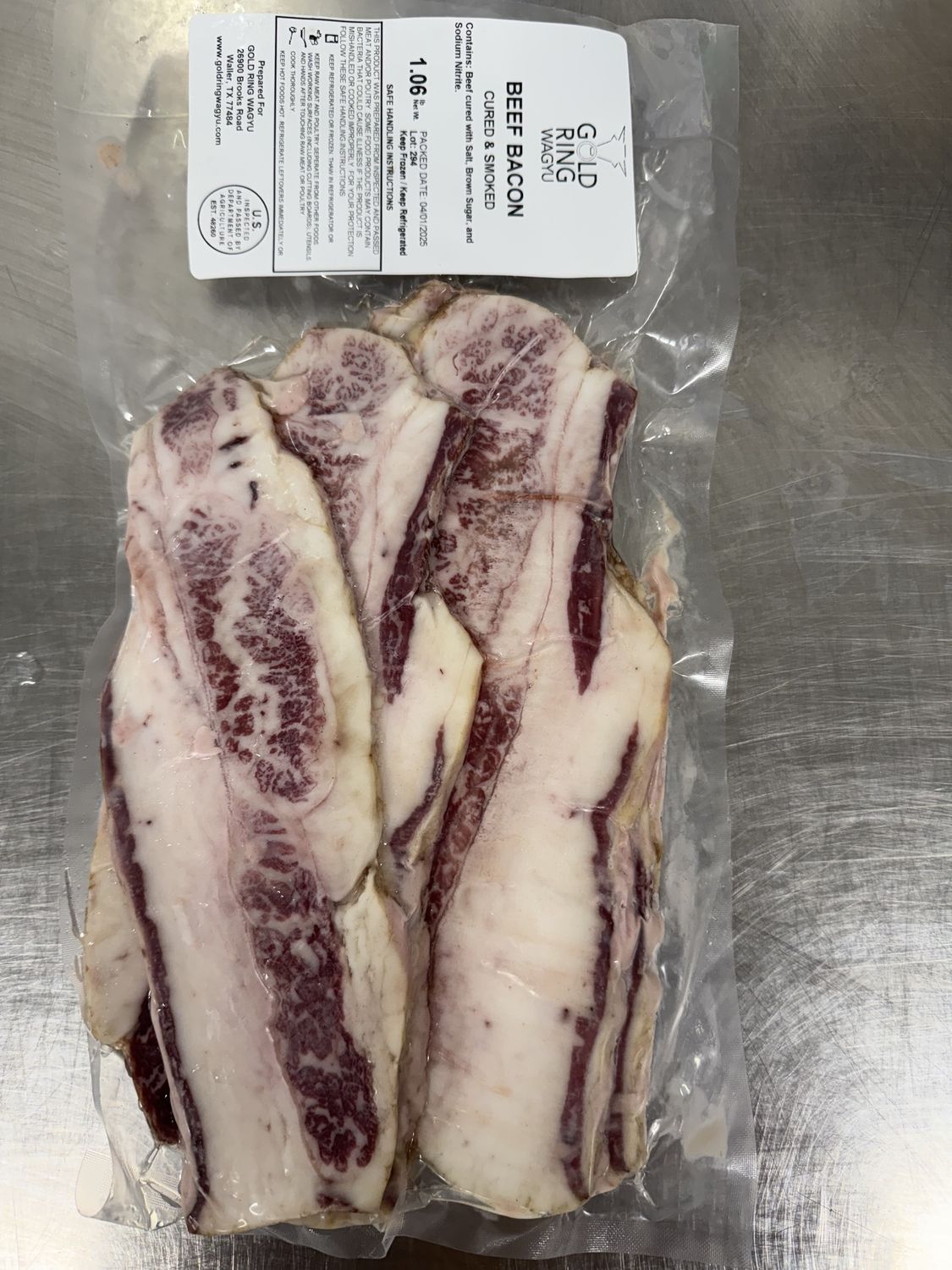 Beef Bacon (Wagyu) - PER PIECE - Gold Ring Wagyu