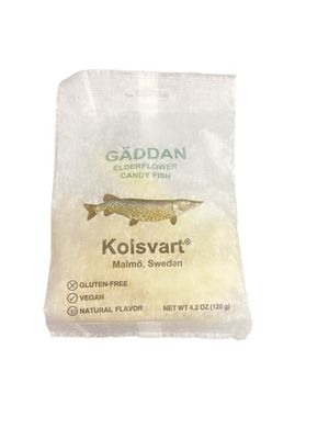 Elderflower Candy Fish 4.2 oz Kolsvart