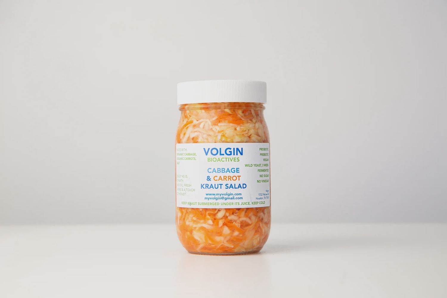 Cabbage &amp; Carrot Kraut Salad Volgin