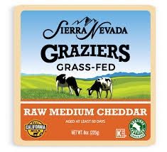 Raw Medium Cheddar - Graziers -  8 oz