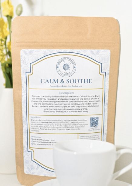 Loose Leaf Tea Blends Three Wishes Apothecary, Type: Calm &amp; Soothe