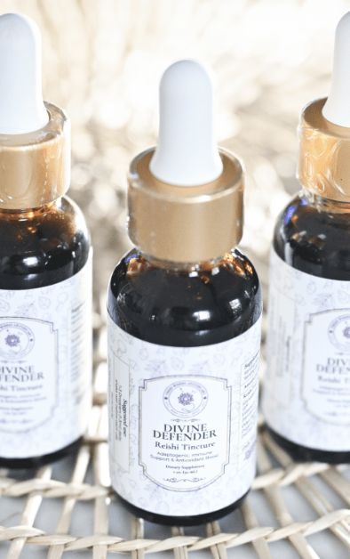 Tincture Three Wishes Apothecary, Size: 1 oz, Type: Divine Defender (Reishi Tincture)