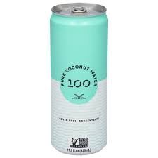 Pure Coconut Water 11 oz One Hundred Coconuts