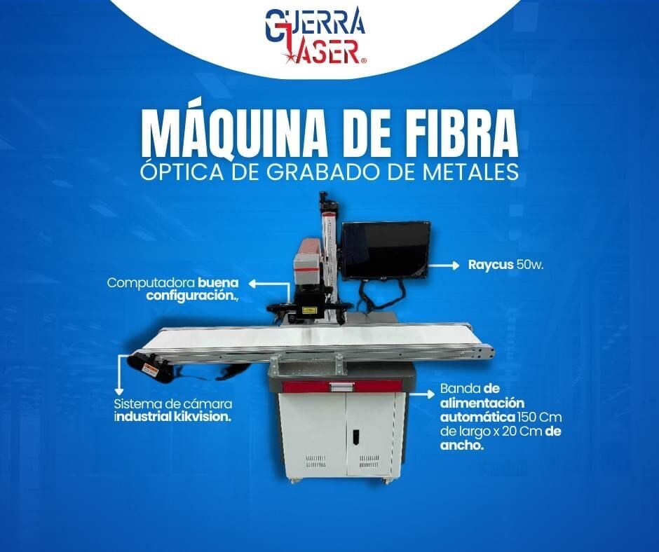 Maquina Fibra Optica 50w Para Grabado De Metal En 2d Ytermos