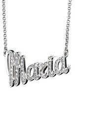 Collana con nome corsivo
