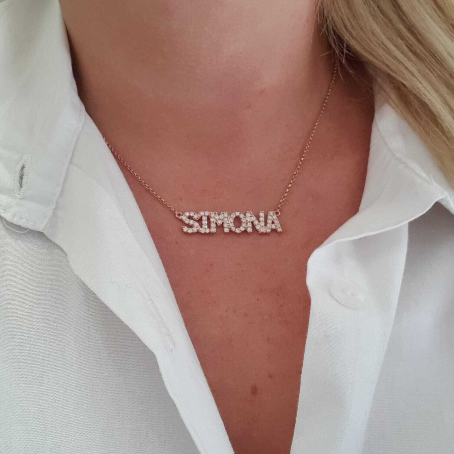 Collana con nome personalizzabile