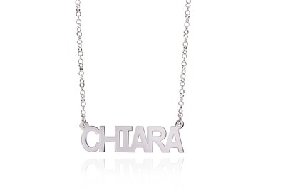 Collana con nome liscia
