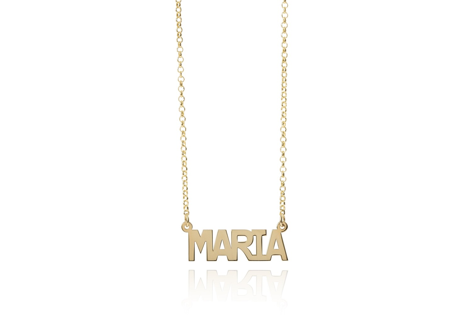 Collana con nome liscia