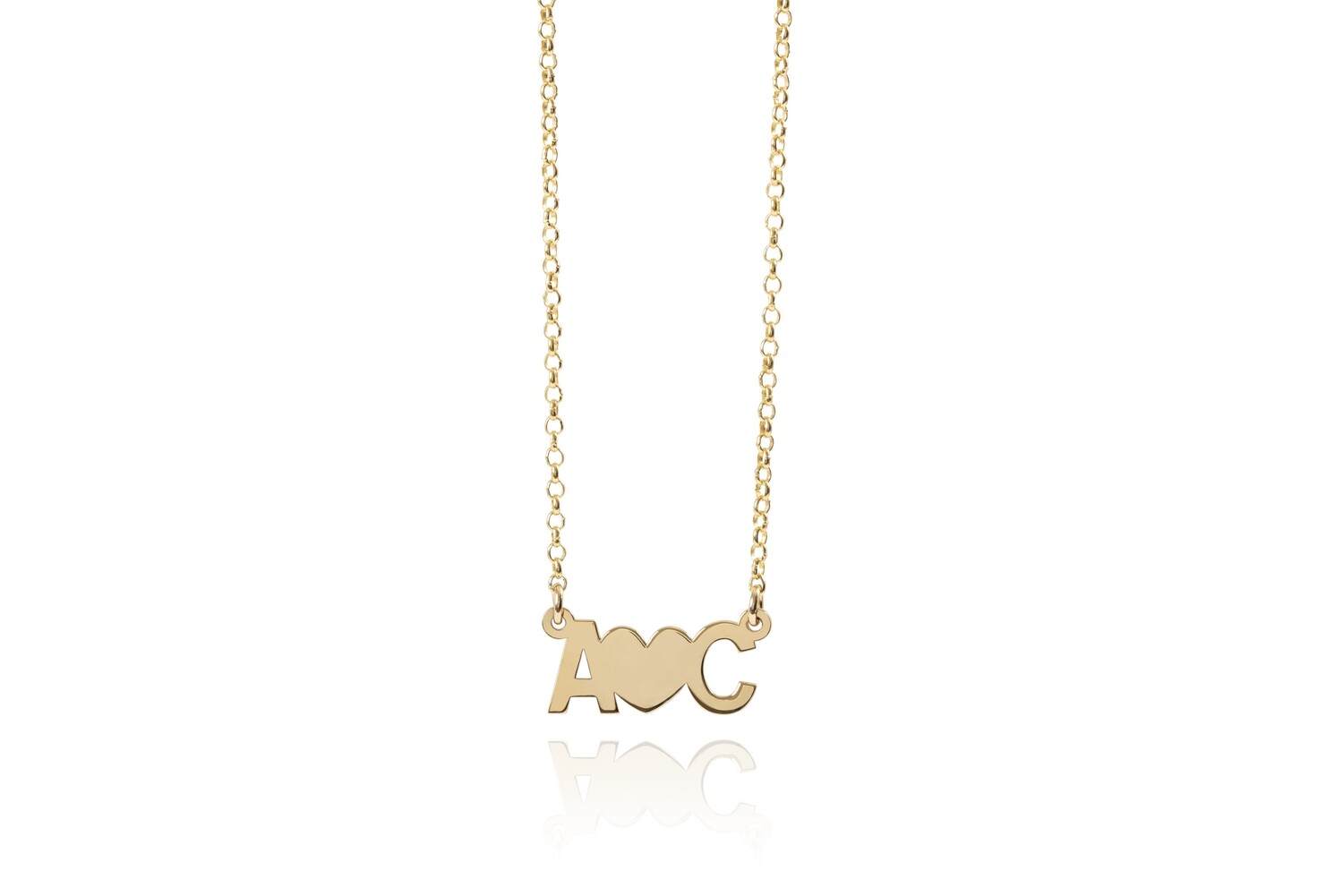 Collana con Lettere e cuore