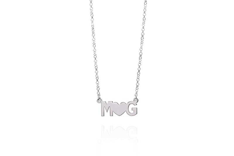 Collana con Lettere e cuore