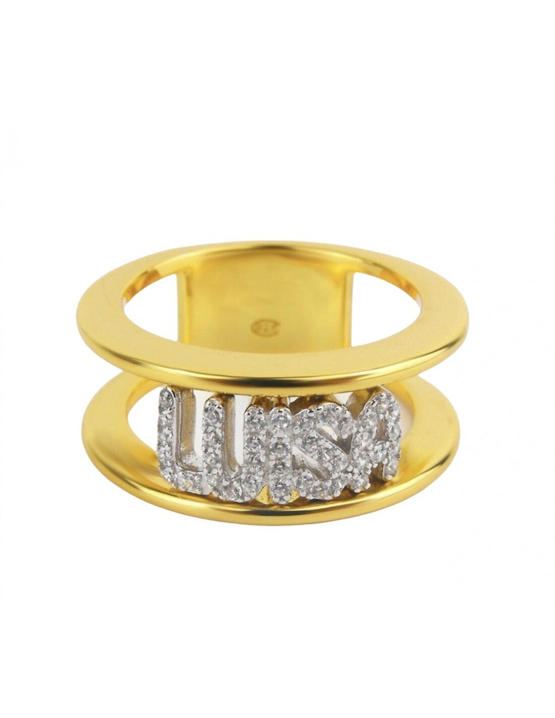 Anello con nome binario liscio