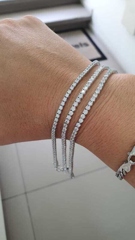 Bracciale Tennis in argento 925%