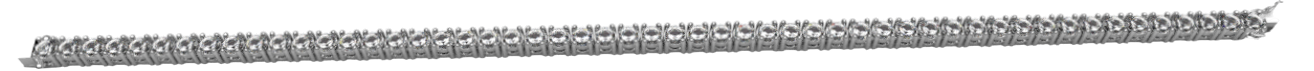Bracciale Tennis in argento 925%