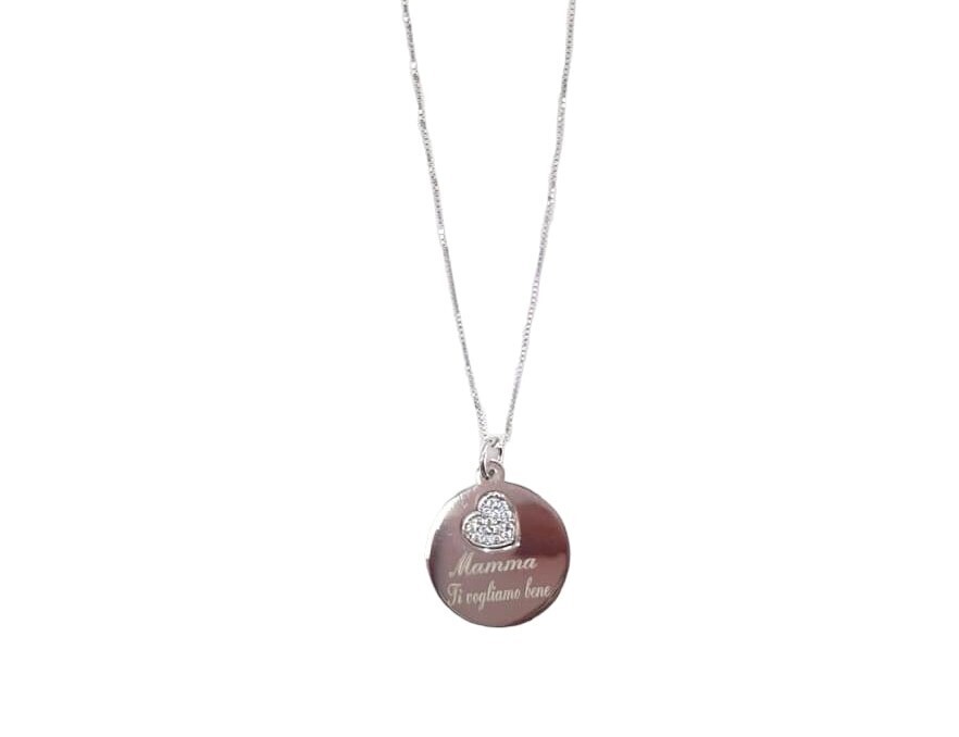 Collana Tonda con Cuore Multimediale