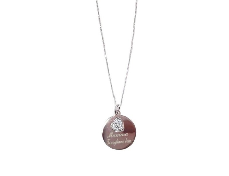 Collana Tonda con Cuore Multimediale