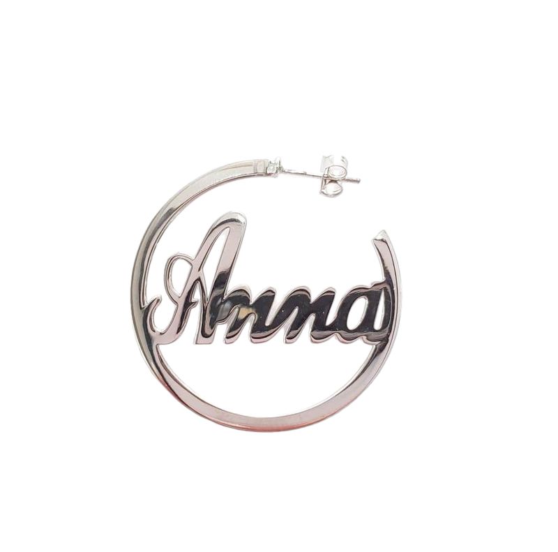 ​Mono Orecchino Tondo con Nome