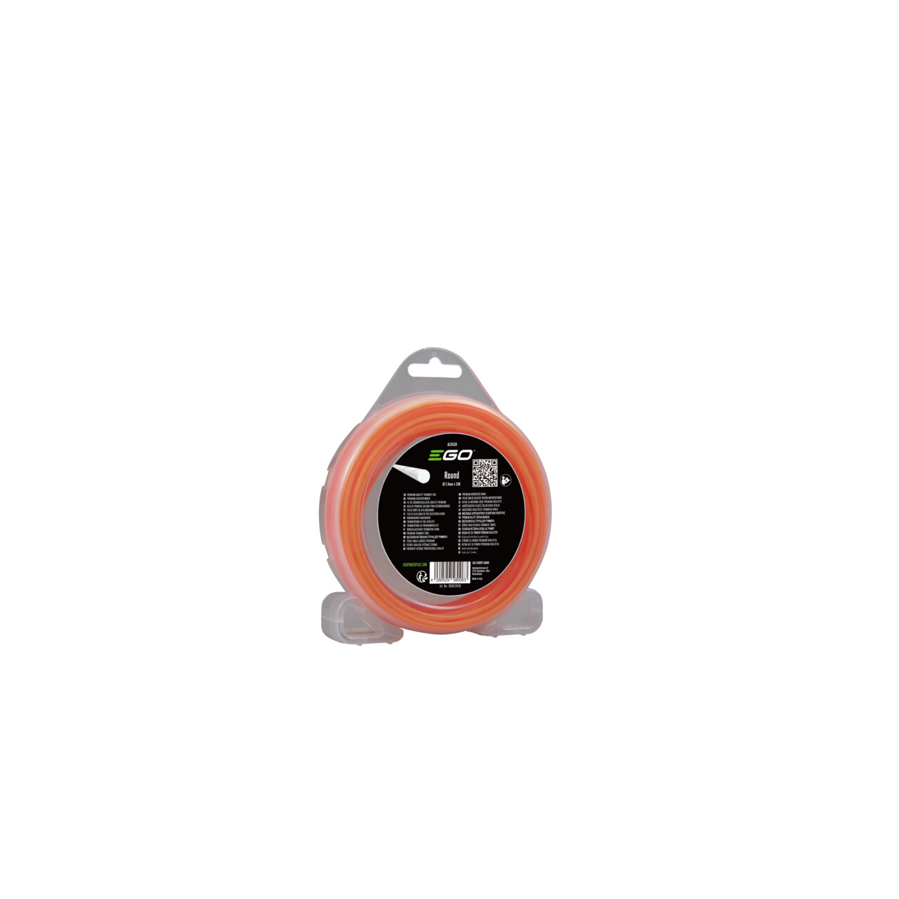 EGO AL2415R 2,4mm/15m Rundfaden für Rasentrimmer mit 35-38cm Schnittbreite
