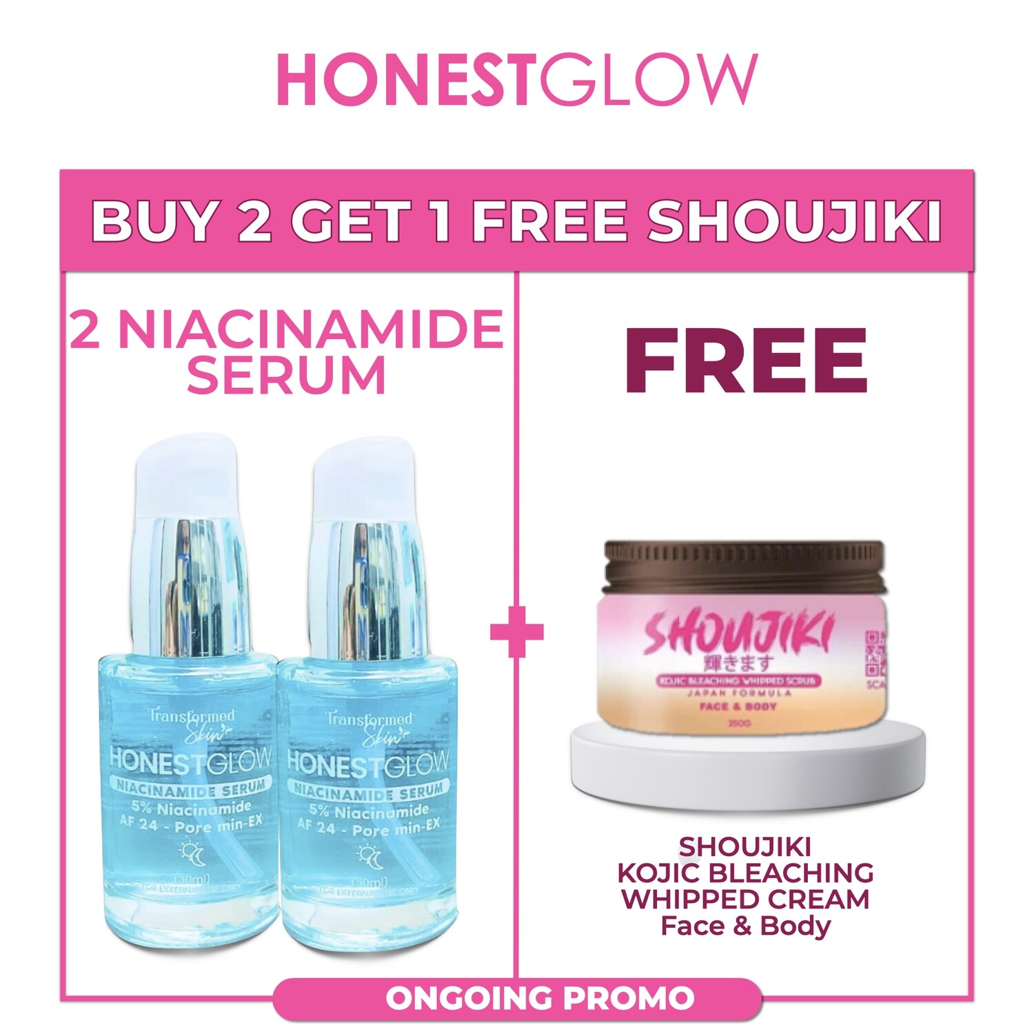 Buy 2 Niacinamide Serum &amp; Get 1 Shoujiki FREE