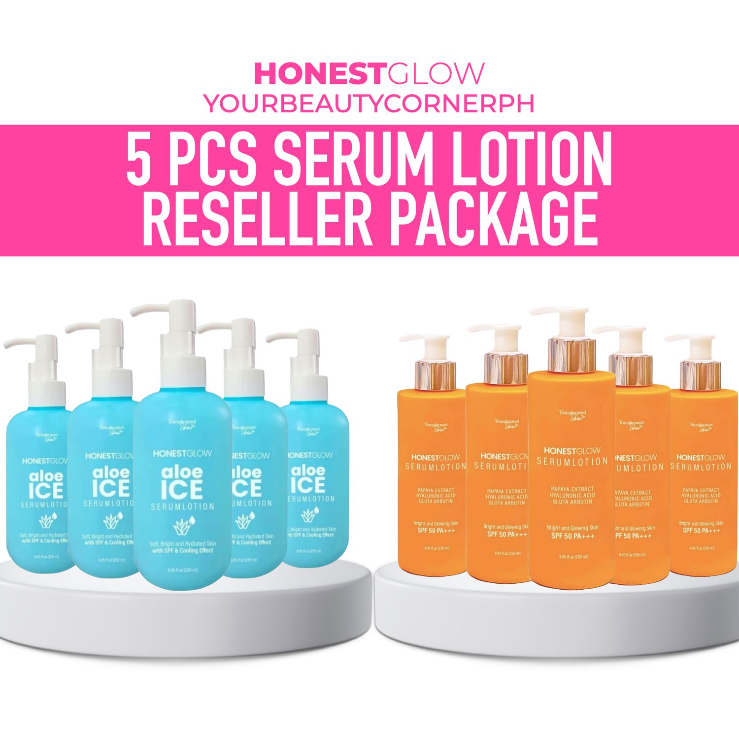 5pcs Honestglow Serum Lotion