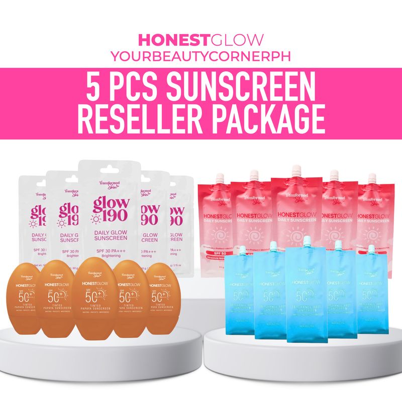 5pcs Honestglow Sunscreen