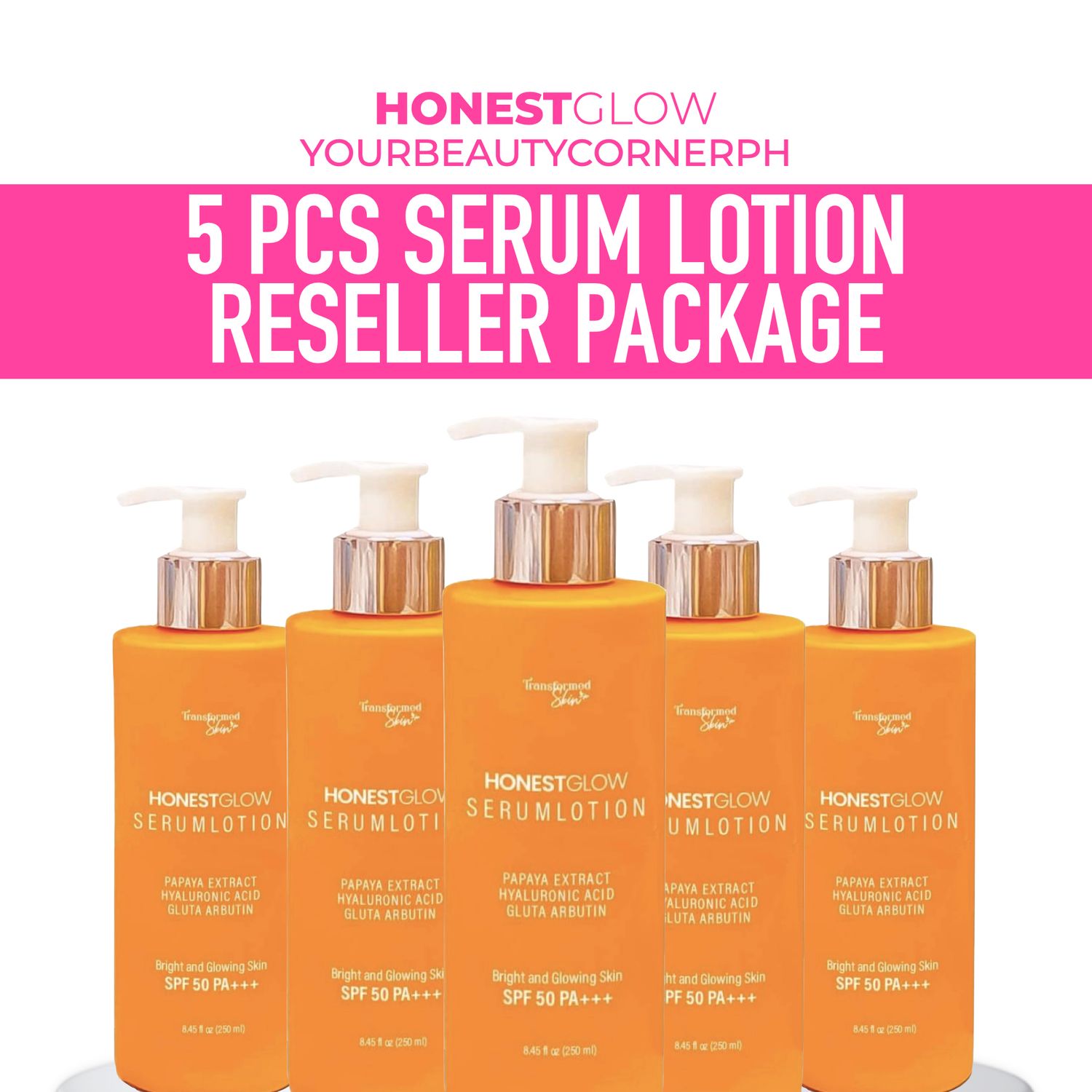 5pcs Honestglow Serum Lotion