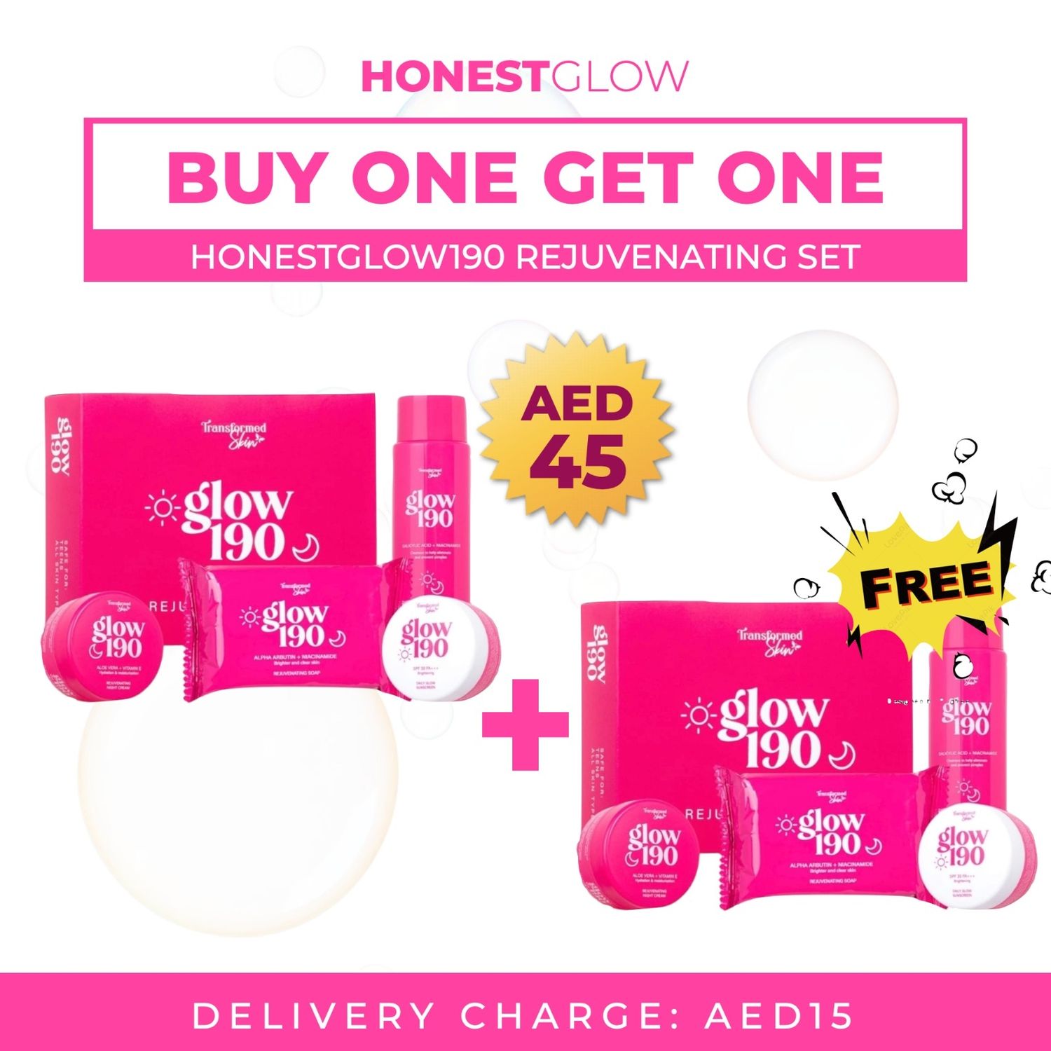 Buy 1 Get 1:  Glow190 Rejuvenating Set  