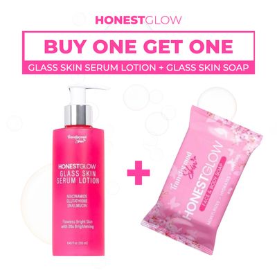Glass Skin Serum Lotion 250ml FREE PINK SOAP