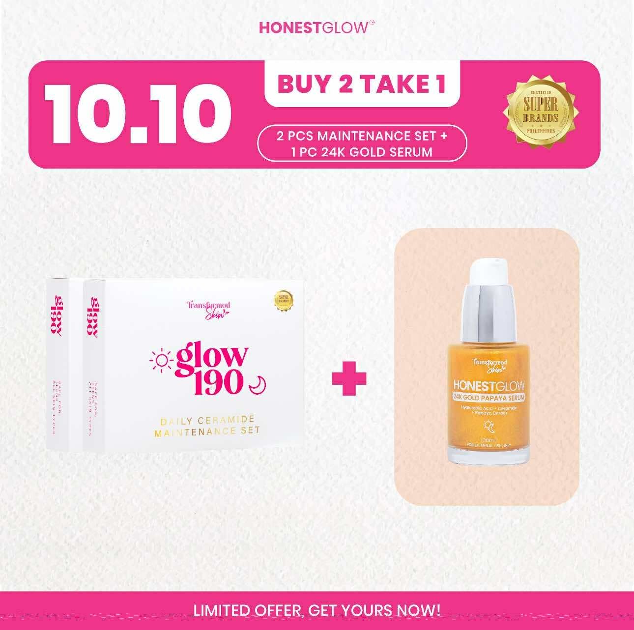 Buy 2 Get 1: 2 Glow190 Maintenance Set + Free Serum