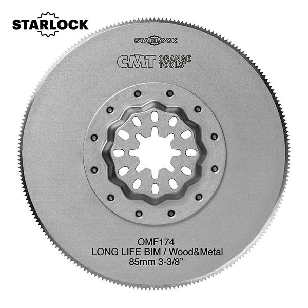 Lama da taglio per legno e metallo - Long life. (85mm) OMF174-X1 - CMT
