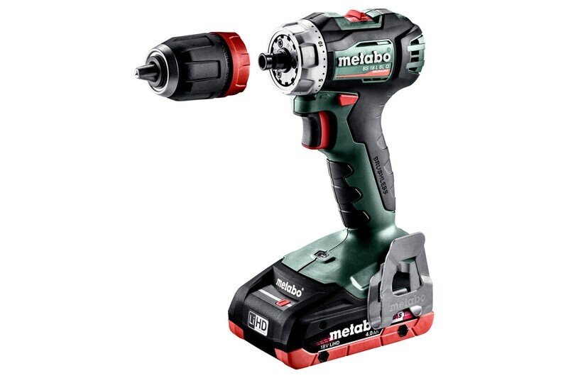 Avvitatore con mandrino BS 18L BL Q con 2 batterie  METABO