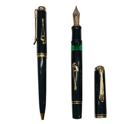 Set Pelikan Golf, Penna Sfera e Stilografica, Fountain Pen and Ballpoint Pen