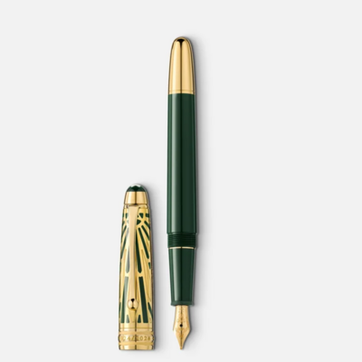 Penna Stilografica Meisterstück The Origin Doué Classique Verde Oro MB131350